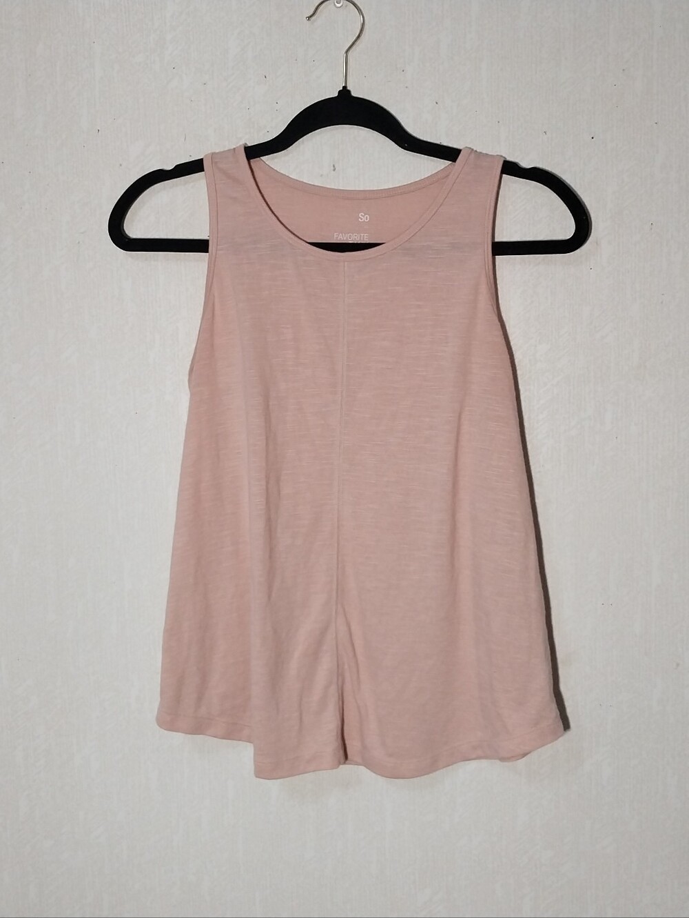 SO Sonoma Women's Sleeveless Favorite Tank Top - Blush Pink Ladies XS